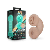 M for Men - Double Trouble Glow in the Dark Stroker - Vanilla